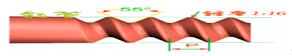 環(huán)保設(shè)備配套輔材中螺紋的種類與標(biāo)準(zhǔn)